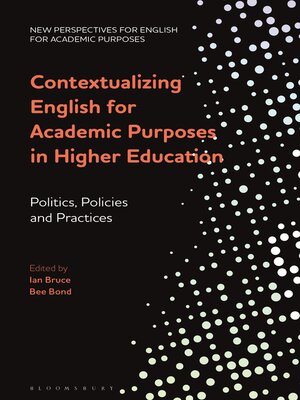 cover image of Contextualizing English for Academic Purposes in Higher Education